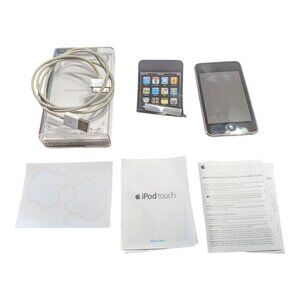 Apple iPod Touch A1288 Black/Chrome 32GB CIB w/ Charger Manual Sticker